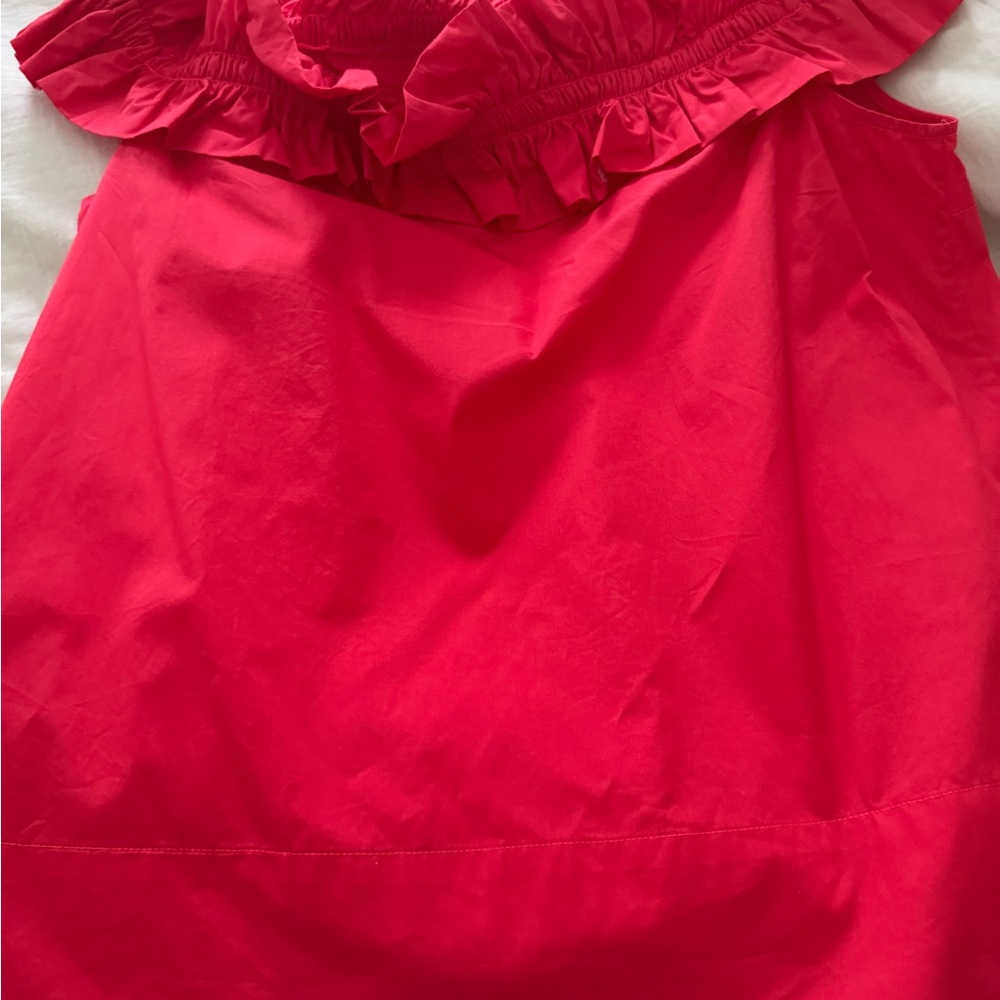 Lilly Pulitzer Red Ruffled Blouse - Picture 3 of 3
